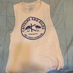 NWOT Caffeine and Kilos tank